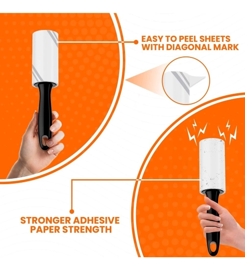 Pet Hair Remover 1 Handle And 4 Refill Totally 240 Sheets (White) Pet Hair Remover 1 Handle And 4 Refill Totally 240 Sheets (White)