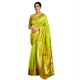 Women's Silk Blend Woven Saree With Unstitched Blouse 5.5Mtr (Lime-Green) Women's Silk Blend Woven Saree With Unstitched Blouse 5.5Mtr (Lime-Green)
