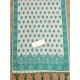 Women's Banarasi Silk Printed Unstitched Salwar Suit Material With Dupatta (Teal, 3Mtrs)