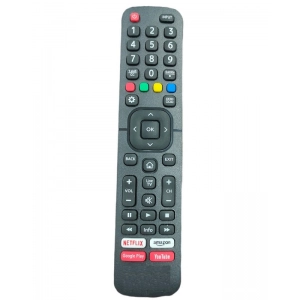 Ecomoye Smart TV Remote No. 872 (No Voice) with YouTube, Netflix & Prime Video, Compatible/Replacement for Vu Smart TV LCD/LED Remote, Black (Exactly Same Remote will Only Work)