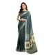 Women's Faux Linen Floral Ready to wear Saree With Unstitched Blouse 5.5Mtr (Light_Teal) Women's Faux Linen Floral Ready to wear Saree With Unstitched Blouse 5.5Mtr (Light_Teal)