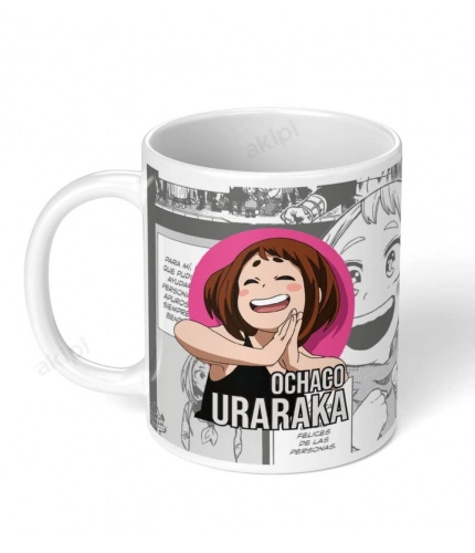 Anime Ochaco Uraraka Ceramic Printed Coffee Mug (White)