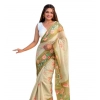 Women's Linen Printed Saree With Unstitched Blouse 5.5Mtr (Mahendi) Women's Linen Printed Saree With Unstitched Blouse 5.5Mtr (Mahendi)