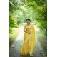 Women's Faux_Banarasi Lining Pattern Saree With Unstitched Blouse 5.5Mtr (Yellow) Women's Faux_Banarasi Lining Pattern Saree With Unstitched Blouse 5.5Mtr (Yellow)