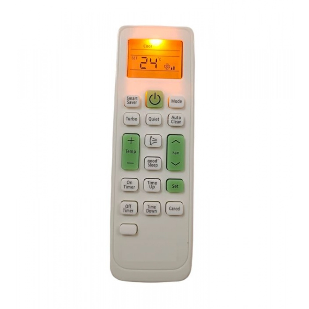 Ecomoye AC Remote No. 90 (with Backlight), Compatible/Replacement for Samsung AC Remote Control, White (Exactly Same Remote will Only Work)