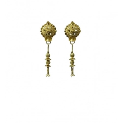 Women's Pack of_2 Brass Gold-Plated Earrings (Gold)