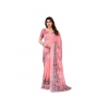 Women's Linen Cotton Printed Saree With Unstitched Blouse 5.5Mtr (Peach) Women's Linen Cotton Printed Saree With Unstitched Blouse 5.5Mtr (Peach)