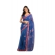 Women's Linen Cotton Printed Ready To Wear Saree With Unstitched Blouse 5.5 Mtr (Blue) Women's Linen Cotton Printed Ready To Wear Saree With Unstitched Blouse 5.5 Mtr (Blue)