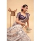 Women's Polyester Printed Saree With Unstitched Blouse 5.5 Mtr (Off-White)