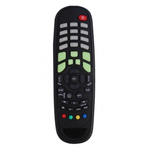 Ecomoye Set Top Box Remote No. STB03, Compatible/Replacement for GTPL Set Top Box Remote Control, Black (Exactly Same Remote will Only Work)