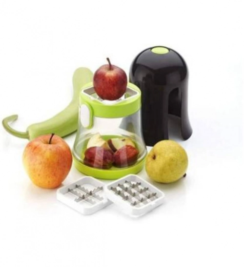 Stainless Steel Multifunction Vegetable Cutter Chipser Manual Quick Dicer Fruit Slicer Non-Skid Base Slicer and Cutter Grater (Color: Assorted )