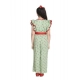 Girl's Rayon Printed Flutter Jumpsuit (Green) Girl's Rayon Printed Flutter Jumpsuit (Green)