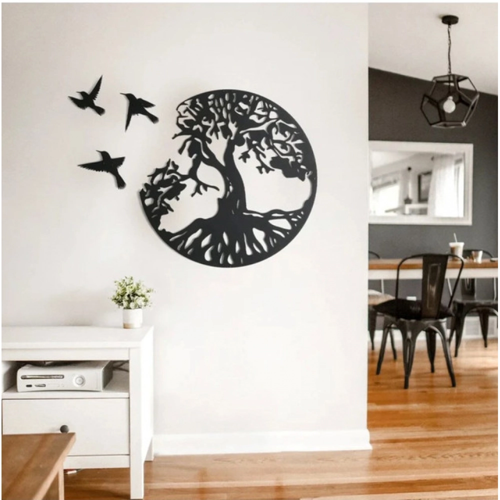Eternal Growth Tree of Life Wooden Wall Decor – Black Eternal Growth Tree of Life Wooden Wall Decor – Black