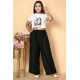 Women's Casual Rayon Solid Ankle Length Palazzo (Black, Free Size) Women's Casual Rayon Solid Ankle Length Palazzo (Black, Free Size)