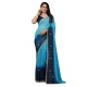Women's Chiffon Embroidred Saree With Unstitched Blouse 5.5Mtr (Light Blue) Women's Chiffon Embroidred Saree With Unstitched Blouse 5.5Mtr (Light Blue)