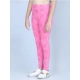 Girl's Cotton Lycra Printed Elasticated Leggings (Pink) Girl's Cotton Lycra Printed Elasticated Leggings (Pink)