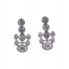 Women's Brass Silver Plated Necklace set (White)