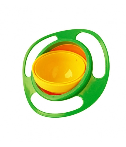 Pack Of 2_Gyro Bowl – Spill-Proof Rotating Fun Bowl for Kids (Color: Assorted )