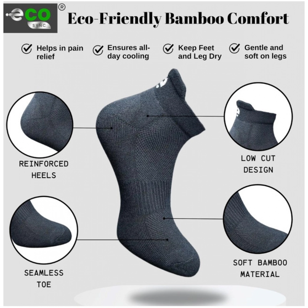 4_Pair Set Unisex Casual Cotton Printed Ankle Length Socks (Multicolor)