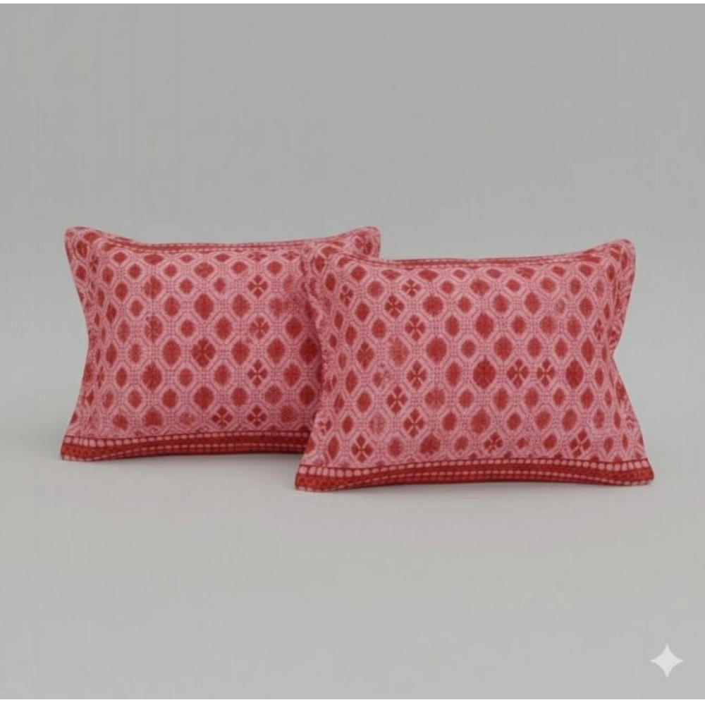 Fleece Geometric Double Polar Warm Bedsheet with 2 Pillow Cover (Red) Fleece Geometric Double Polar Warm Bedsheet with 2 Pillow Cover (Red)
