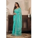 Women's Linen Cotton Printed Ready To Wear Saree With Unstitched Blouse 5.5 Mtr (Sea_Green)