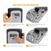 Wall-Mounted ABS Plastic Key Lock Box (Grey-Black ) Wall-Mounted ABS Plastic Key Lock Box (Grey-Black )