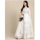 Women's Linen Cotton Printed Saree With Unstitched Blouse 5.5Mtr (White) Women's Linen Cotton Printed Saree With Unstitched Blouse 5.5Mtr (White)