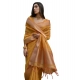 Women's Silk_Blend Butti Pattern Saree With Unstitched Blouse 5.5Mtr (Mustard) Women's Silk_Blend Butti Pattern Saree With Unstitched Blouse 5.5Mtr (Mustard)