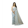 Women's Georgette Printed Saree With Unstitched Blouse 5.5Mtr (White) Women's Georgette Printed Saree With Unstitched Blouse 5.5Mtr (White)
