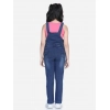 Girl's Denim Patch Work Buttoned Dungaree (Blue) Girl's Denim Patch Work Buttoned Dungaree (Blue)