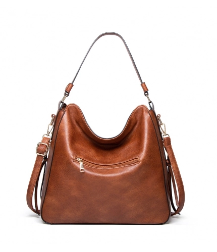Women's PU Leather Zipper Handbag