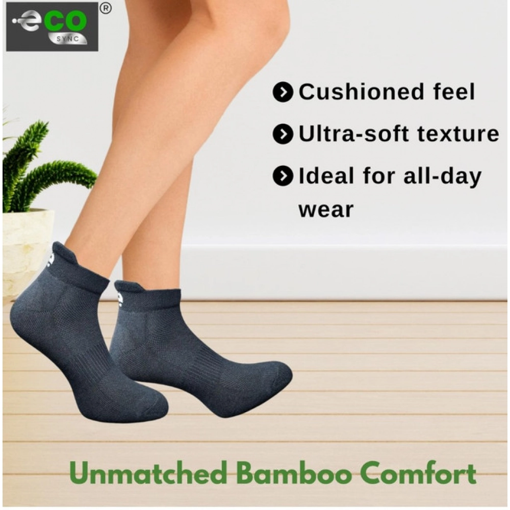 4_Pair Set Unisex Casual Cotton Printed Ankle Length Socks (Multicolor)