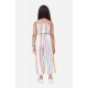 Girl's Polyester Cotton Blend Striped Sleeveless Jumpsuit (Multicolor) Girl's Polyester Cotton Blend Striped Sleeveless Jumpsuit (Multicolor)
