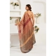 Women's Faux Linen Geometric Print Ready to wear Saree With Unstitched Blouse 5.5Mtr (Brown) Women's Faux Linen Geometric Print Ready to wear Saree With Unstitched Blouse 5.5Mtr (Brown)