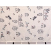 Women's Linen Cotton Printed Saree With Unstitched Blouse 5.5Mtr (Off White)