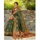 Women's Silk Blend Woven Zari Work Saree With Unstitched Blouse 5.5Mtr (Green) Women's Silk Blend Woven Zari Work Saree With Unstitched Blouse 5.5Mtr (Green)