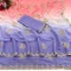 Women's Digital Printed  Geogette Saree With Unstitched Blouse (Purple, 5-6 Mtrs)