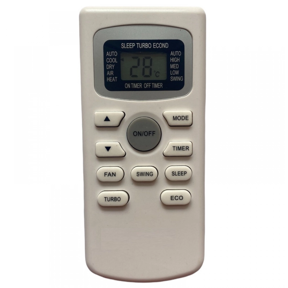 Ecomoye AC Remote No. 116 (No Backlight), Compatible/Replacement for Vestar AC Remote Control, White (Exactly Same Remote will Only Work)