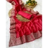 Women's Silk Embroidred Saree With Unstitched Blouse 5.5Mtr (Pink) Women's Silk Embroidred Saree With Unstitched Blouse 5.5Mtr (Pink)