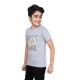 Boy's Cotton Grapic Printed Round Neck T-Shirt (Grey Melange) Boy's Cotton Grapic Printed Round Neck T-Shirt (Grey Melange)