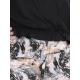 Girl's Cotton Floral Elasticated Jegging and Top Set (Black) Girl's Cotton Floral Elasticated Jegging and Top Set (Black)