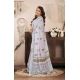 Women's Faux Linen Floral Print Ready to wear Saree With Unstitched Blouse 5.5Mtr (Off_White) Women's Faux Linen Floral Print Ready to wear Saree With Unstitched Blouse 5.5Mtr (Off_White)