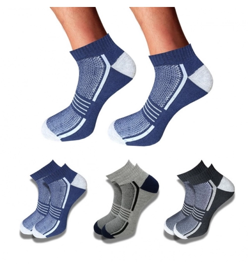 3_Pair Set Unisex Casual Cotton Printed Low Cut Socks (Multicolor)