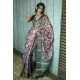 Women's Polyester Printed Saree With Unstitched Blouse 5.5 Mtr (Maroon)