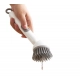 TPR-Plastic Solid Electric Liquid Soap Dispensing Cleaning Brush with Handle (Grey-White) TPR-Plastic Solid Electric Liquid Soap Dispensing Cleaning Brush with Handle (Grey-White)