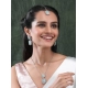 Women's Brass Silver Plated Pendant Set (Mint) Women's Brass Silver Plated Pendant Set (Mint)