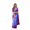 Women's Soft Lichi Silk Printed Saree With Unstitched Blouse 5.5Mtr (Blue) Women's Soft Lichi Silk Printed Saree With Unstitched Blouse 5.5Mtr (Blue)