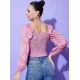 Women's Polyester Floral Long Sleeves Top (Multicolor) Women's Polyester Floral Long Sleeves Top (Multicolor)