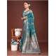 Women's Banarasi Silk Printed Saree With Unstitched Blouse 5.5Mtr (Sea Green) Women's Banarasi Silk Printed Saree With Unstitched Blouse 5.5Mtr (Sea Green)