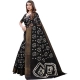 Women's Cotton Silk Bandhni Saree With Unstitched Blouse 5.5Mtr (Black)